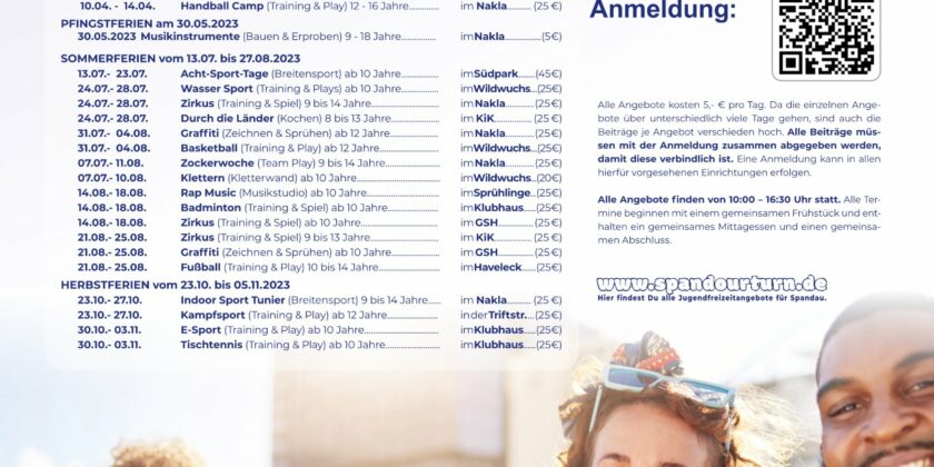 Ferienangebote des Jugendamtes